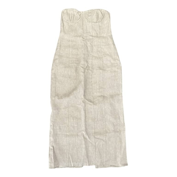 DISSH Dresses & Skirts - Dissh Beige Linen Maxi Dress
